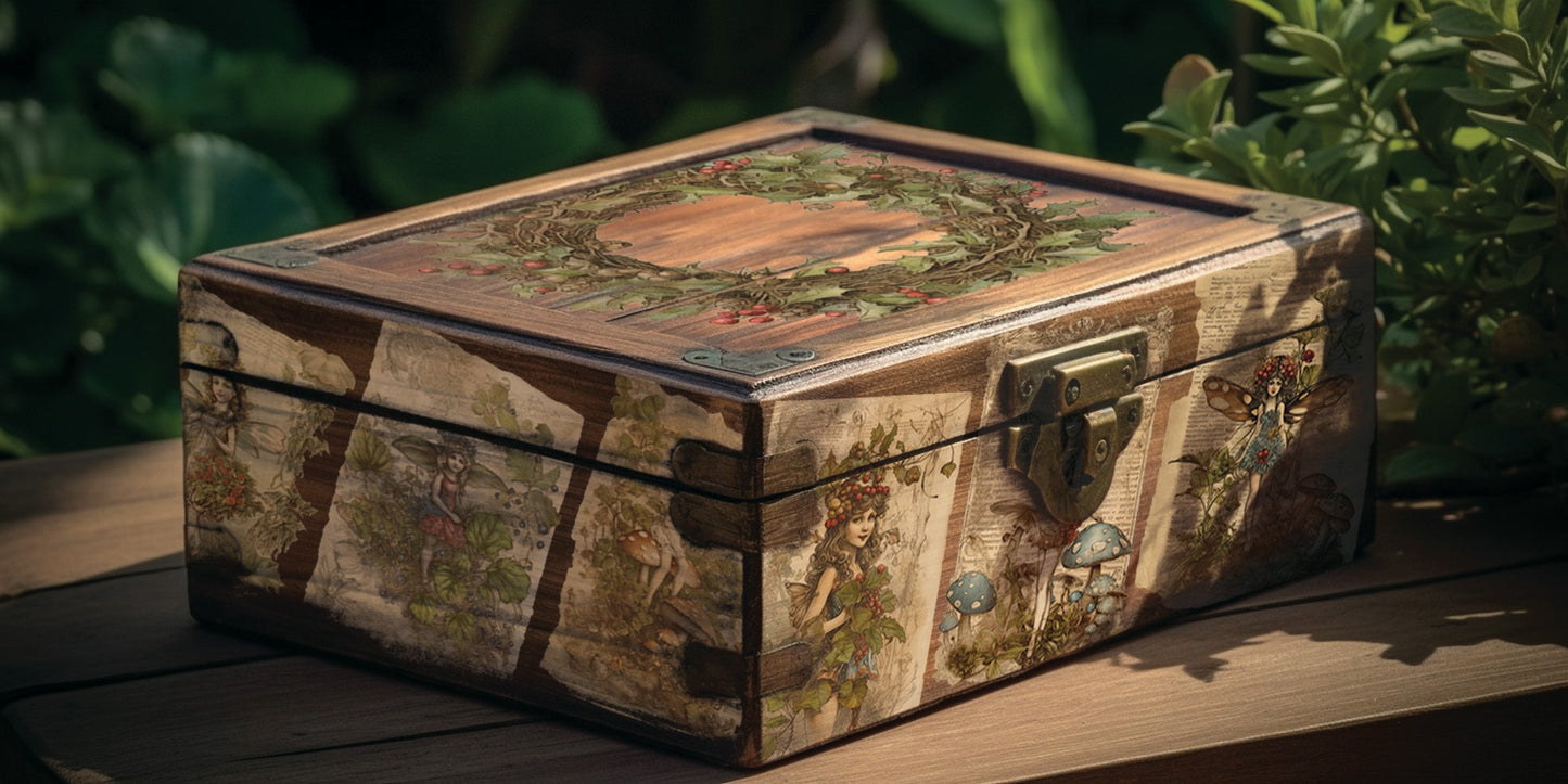 Fairy Merry Christmas IOD Transfer 8X12 Pad