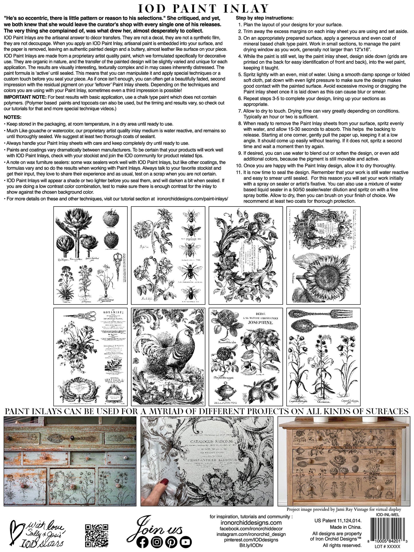 Melange IOD Paint Inlay 12x16 Pad