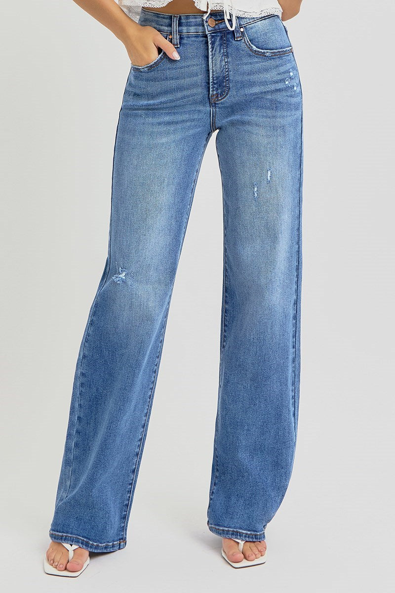 Lola High-Rise Wide Leg Jeans