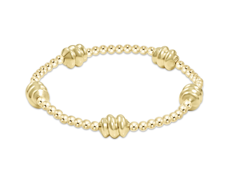 eNewton - Admire Gold 3mm Bead Bracelet - Gold