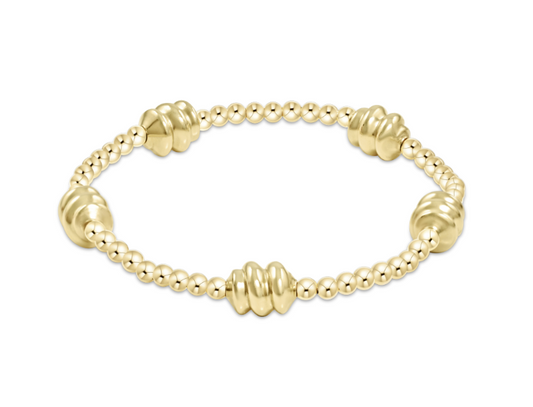 eNewton - Admire Gold 3mm Bead Bracelet - Gold