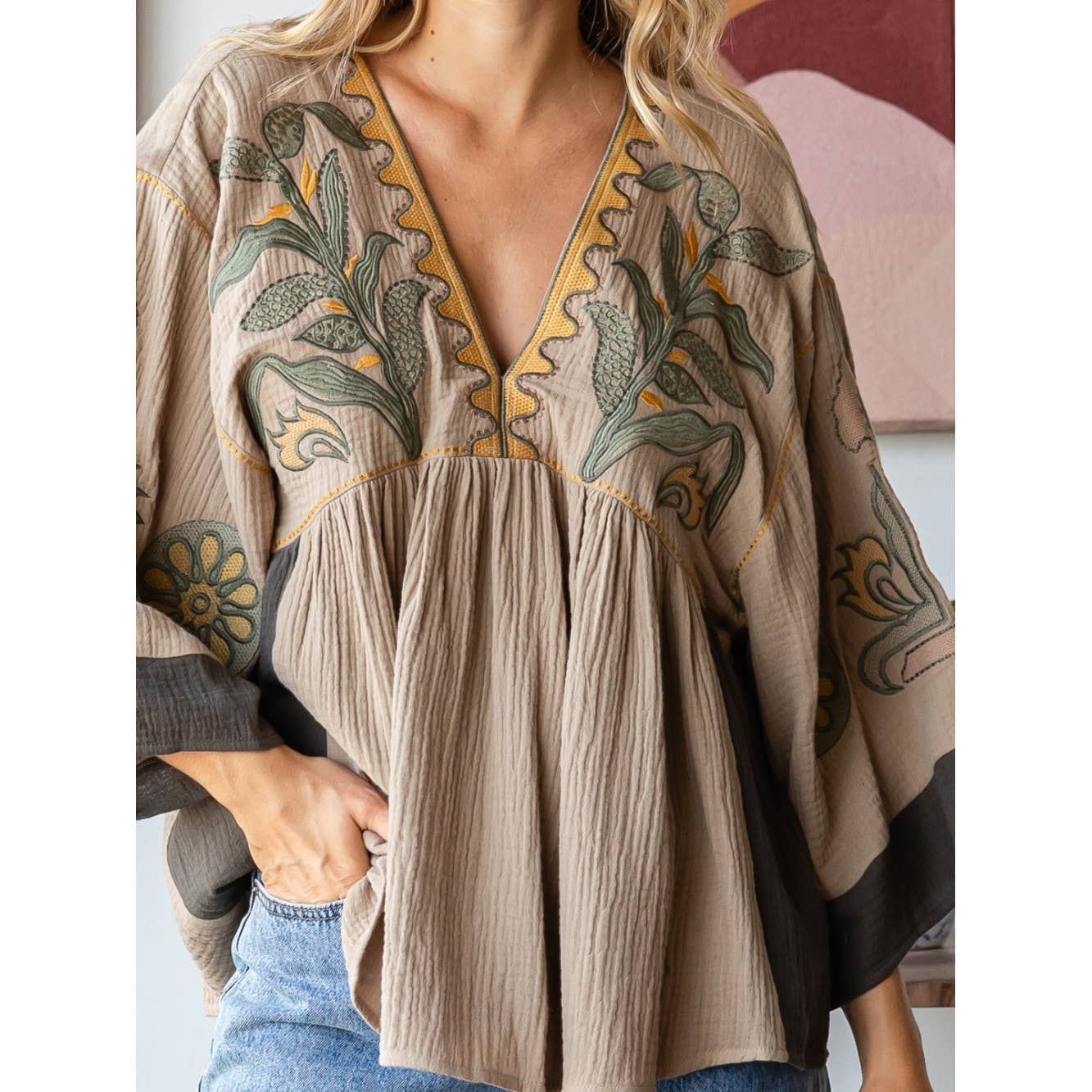 Dahlia Vintage Gauze Top