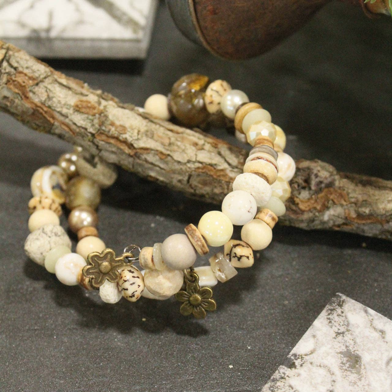 Nice In Neutral Wrap Bracelet