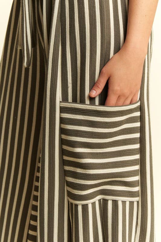 Cocoa Cream Stripe Pants
