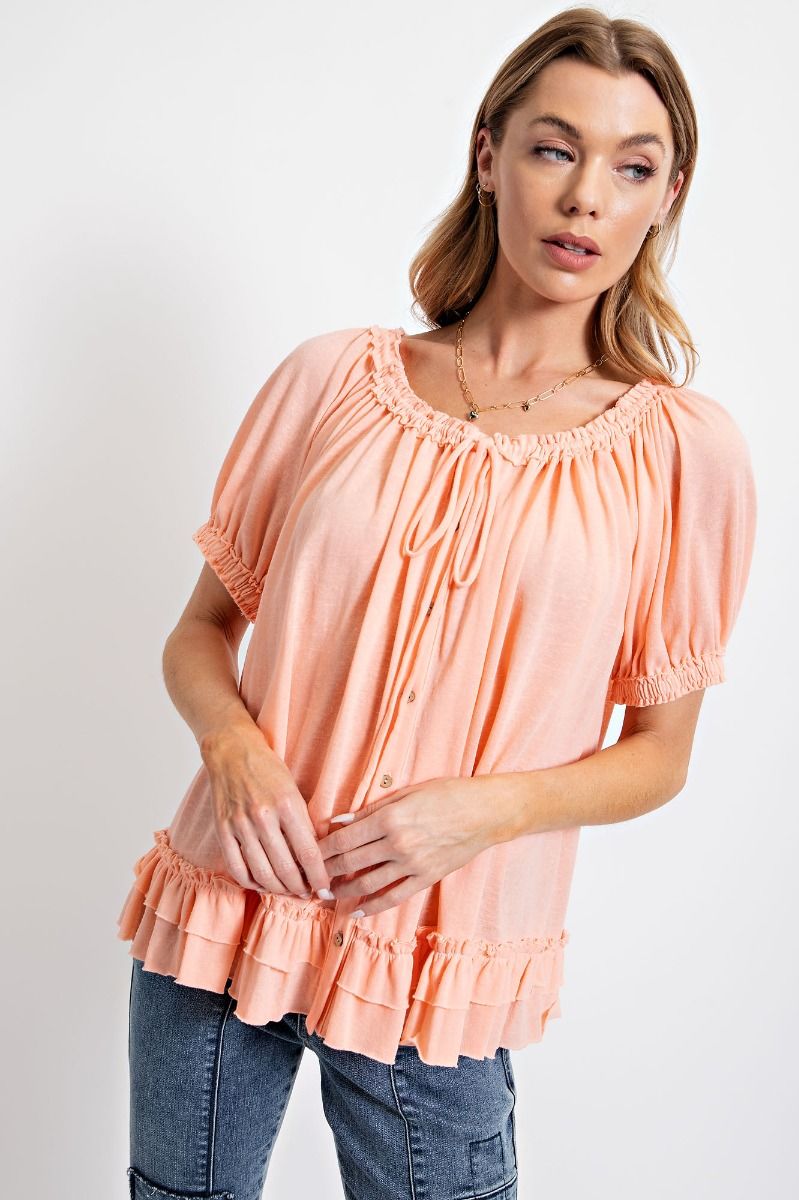 Babydoll Charm Ruffle Top