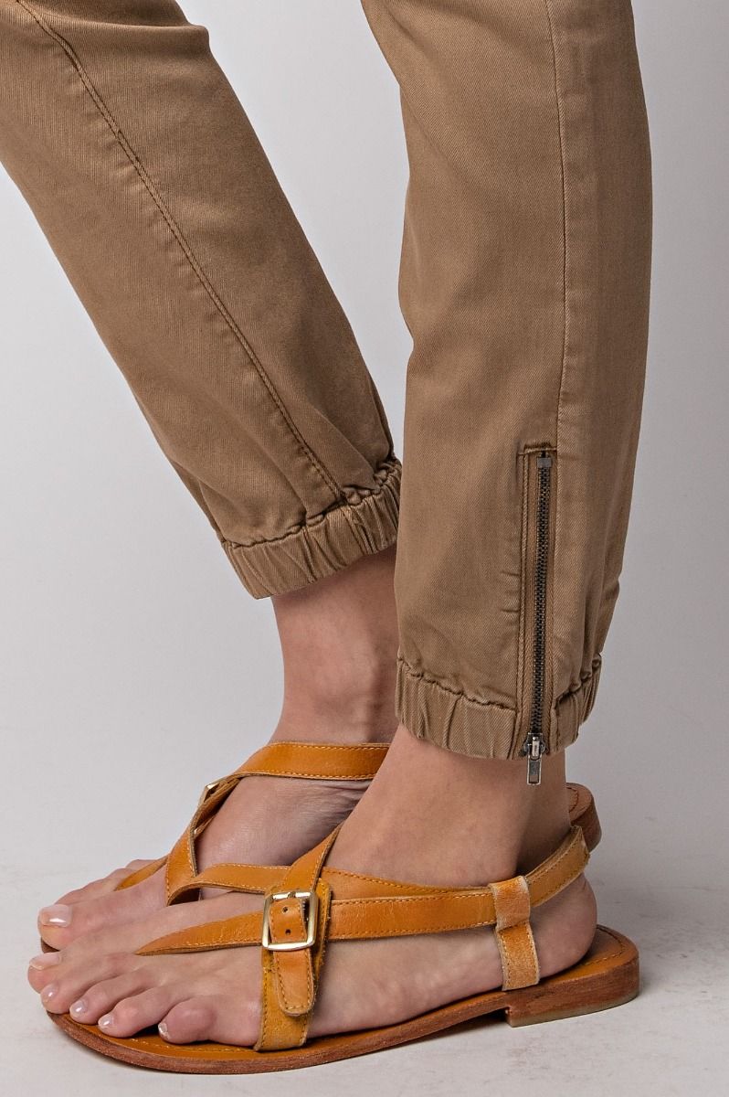 Urban Explorer Distressed Joggers | Dark Khaki