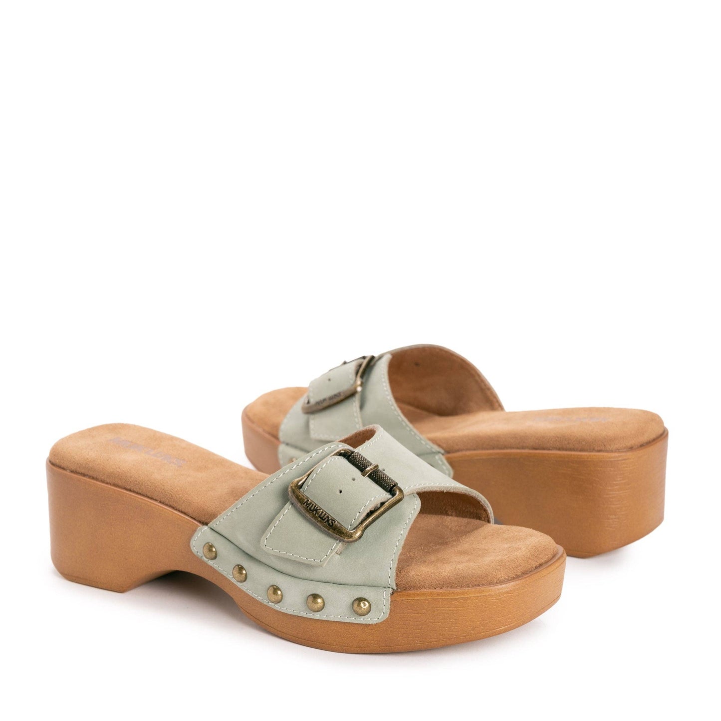 Muk Luks Women's Cora Sandal: Sage Nubuck