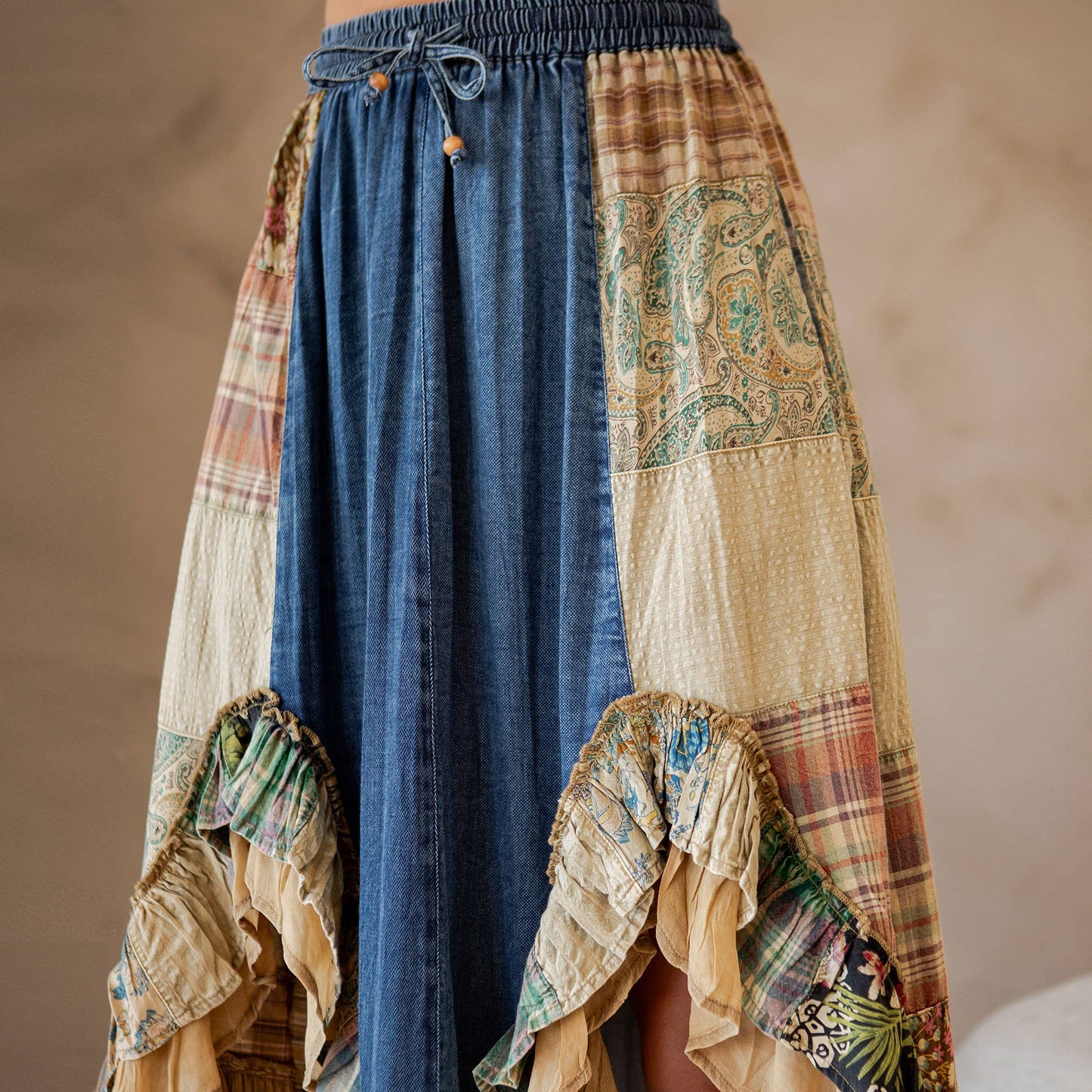 Camille Boho Ruffle Skirt