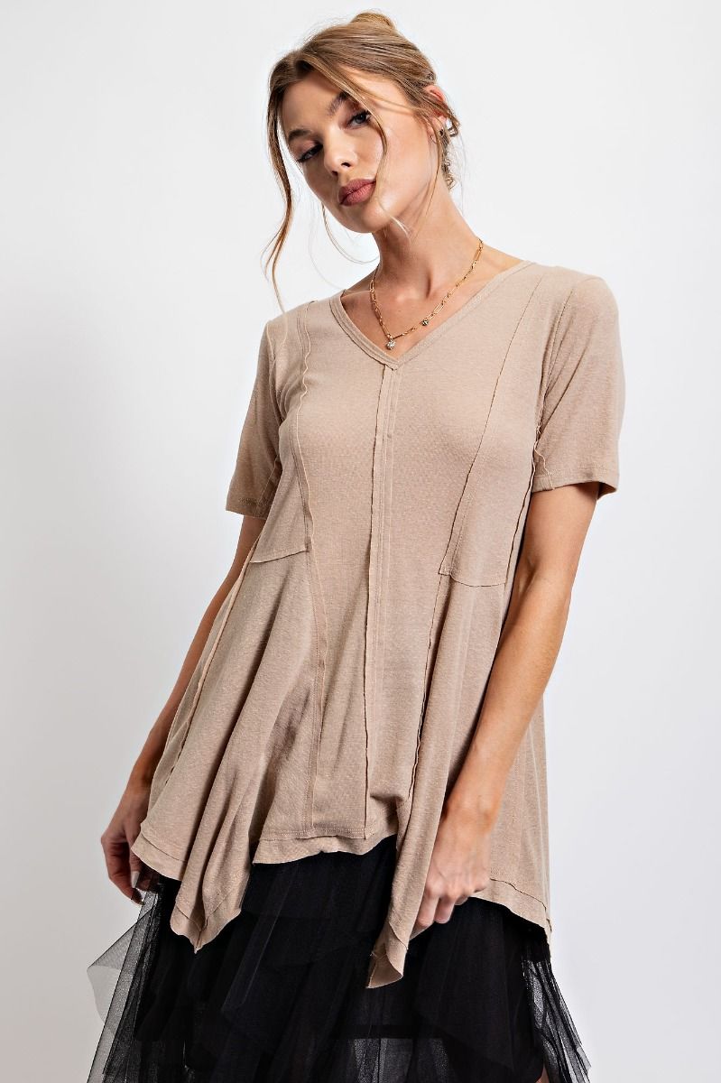 Savannah Short Sleeve Slub Tee