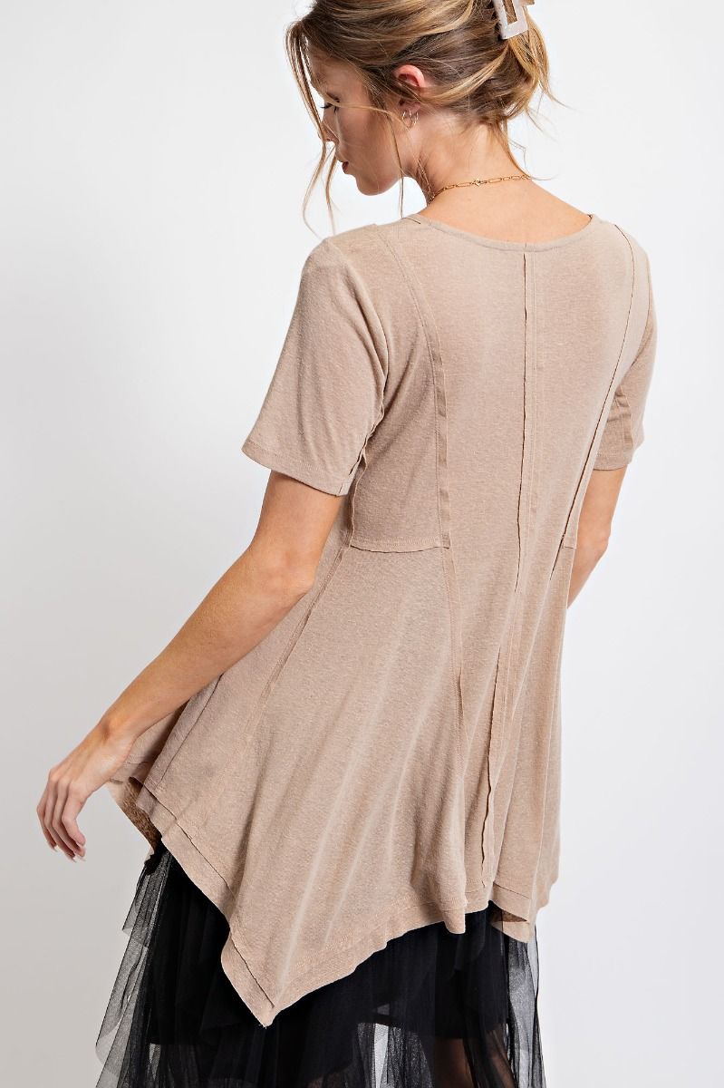 Savannah Short Sleeve Slub Tee