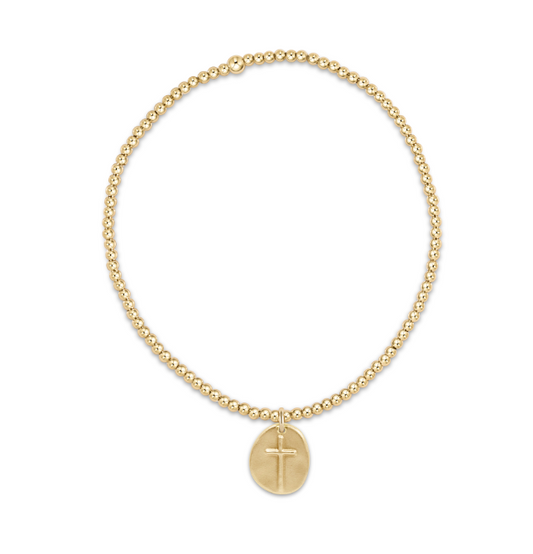 eNewton - Classic Gold 2mm Bead Bracelet - Inspire Small Gold