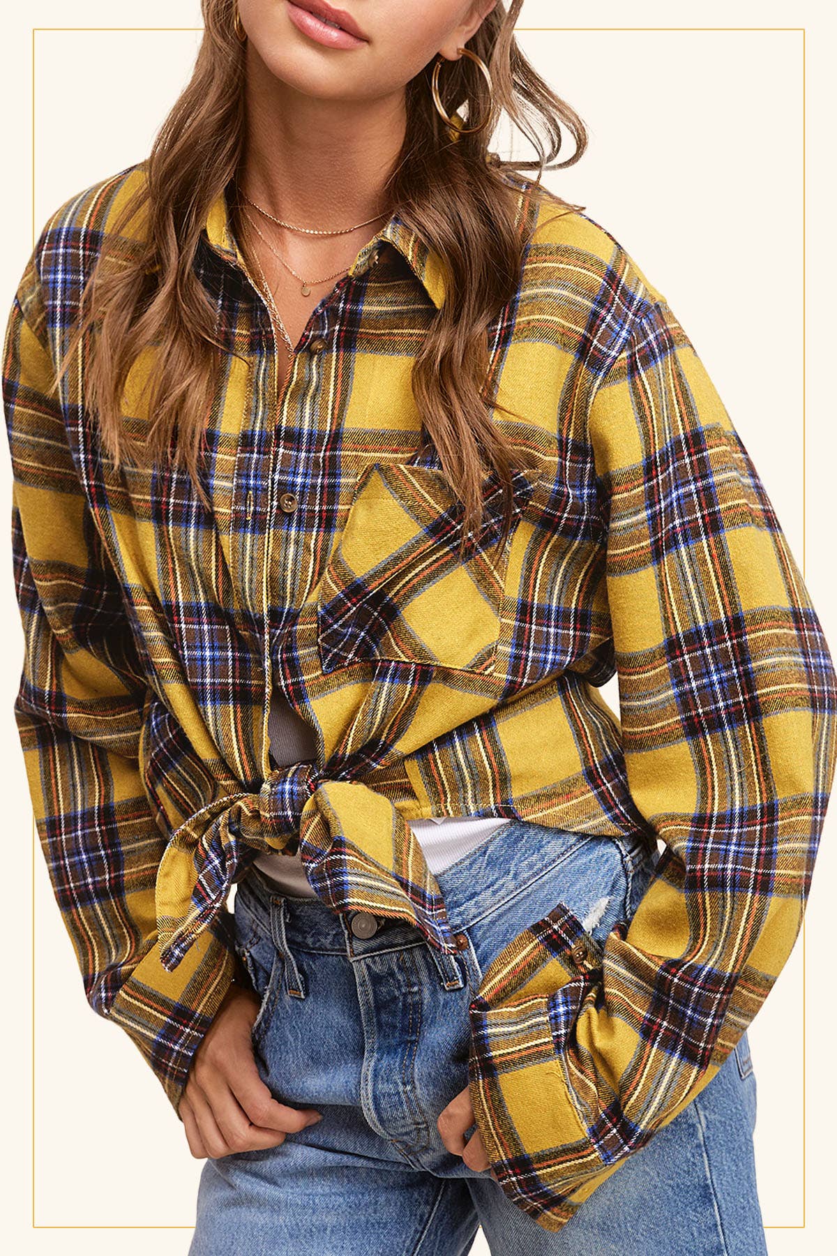 The Marigold Plaid Flannel Shirt