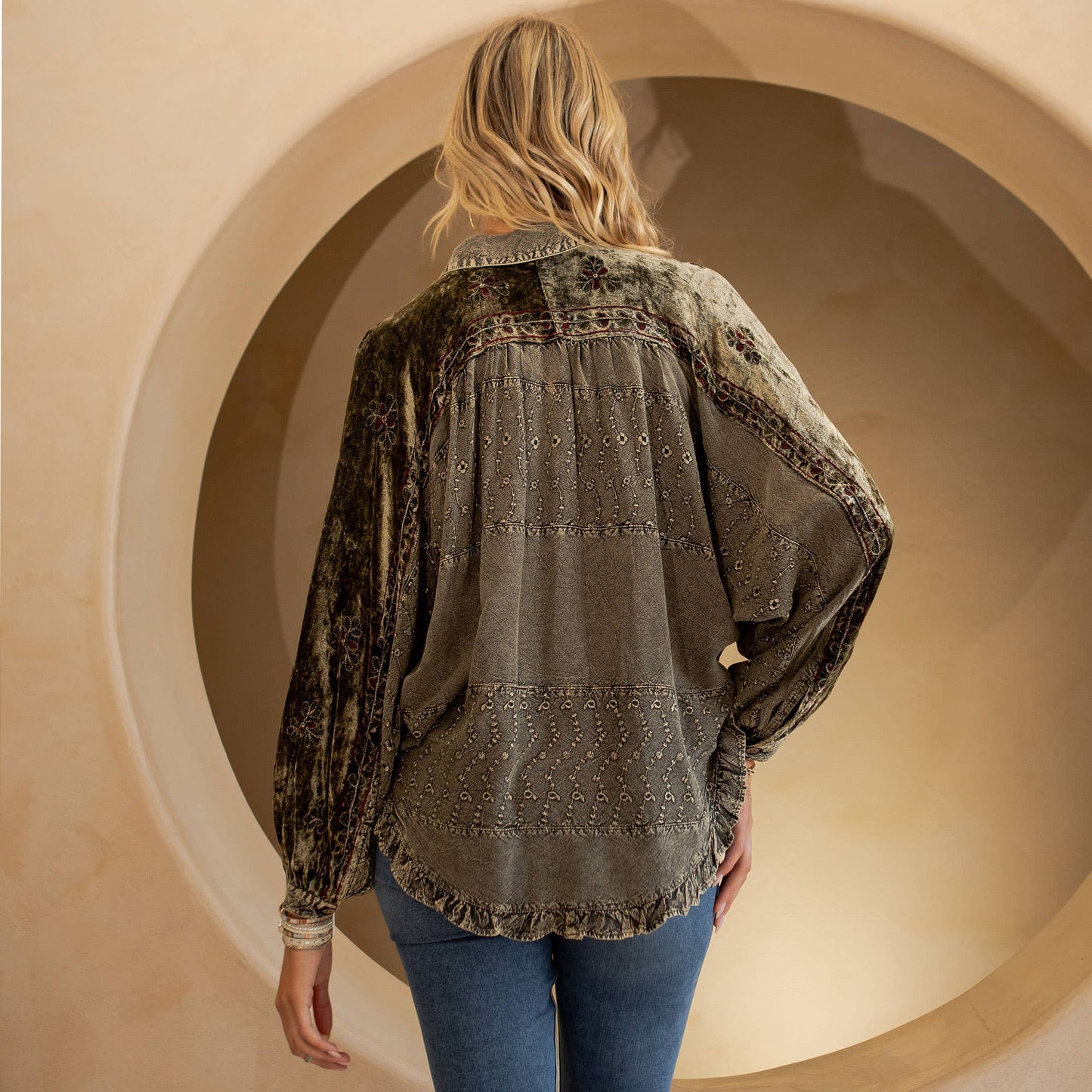 Elara Grace Stonewashed Top
