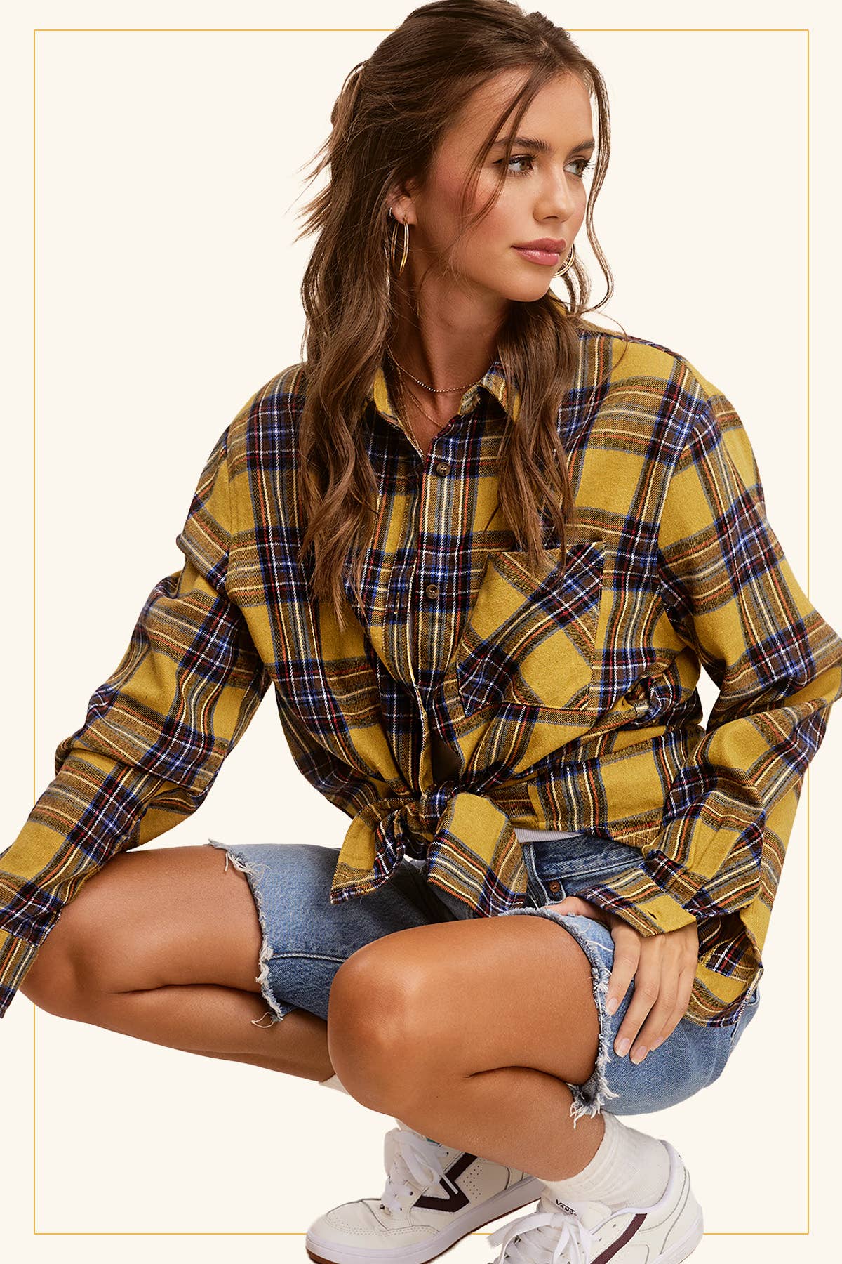 The Marigold Plaid Flannel Shirt