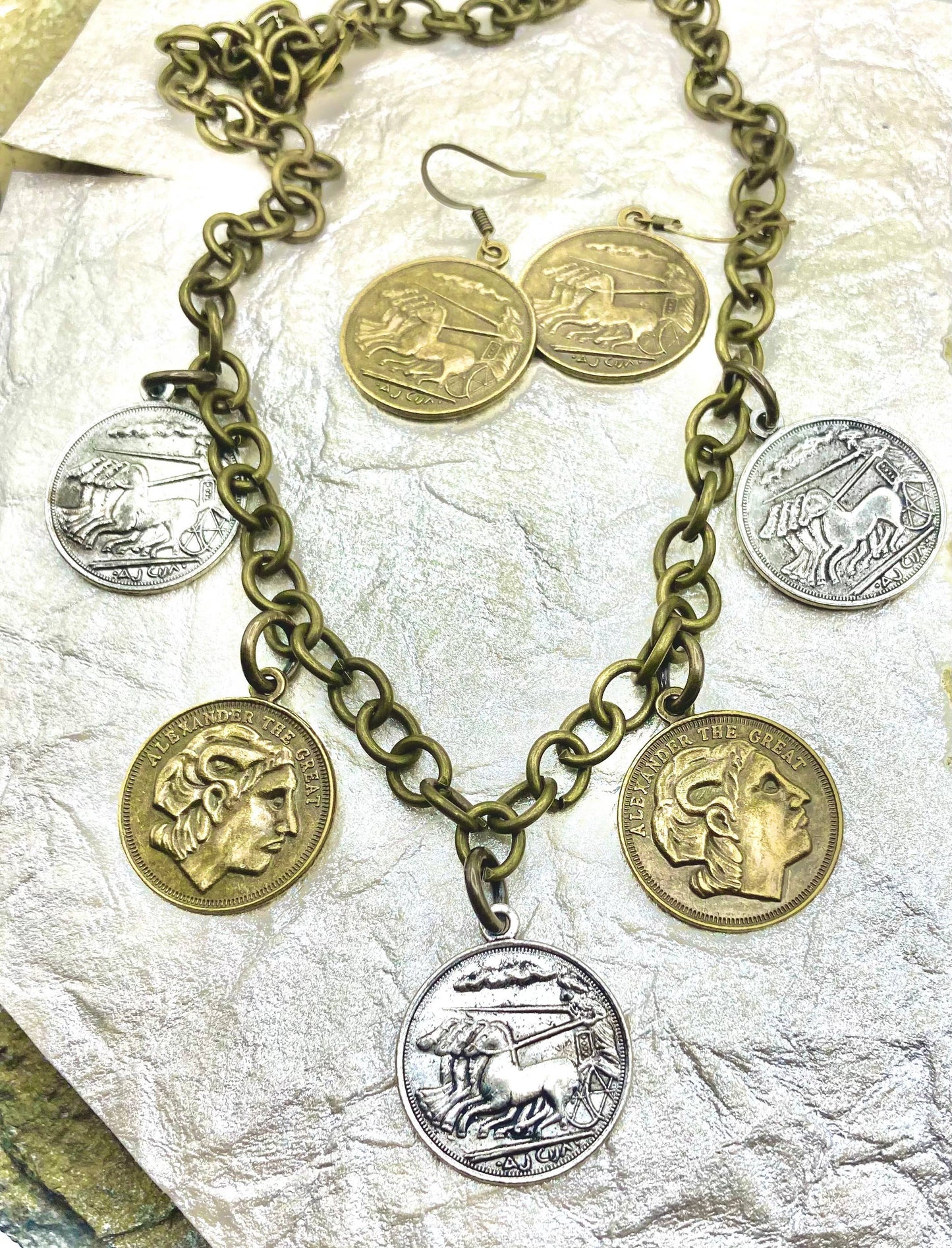 Vintage-Inspired Coin  Charm Jewelry