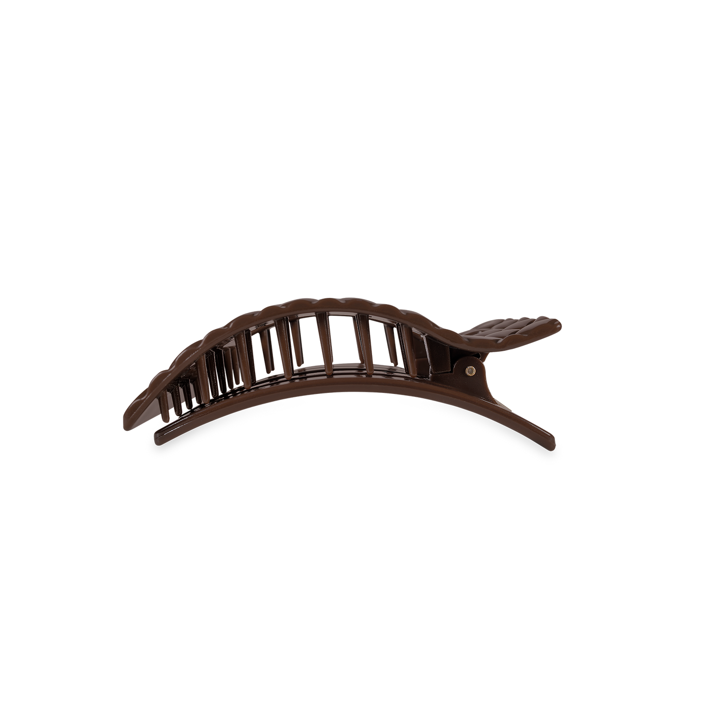 Flat Rectangle Hair Clip | Small | Truly Taupe Quilted