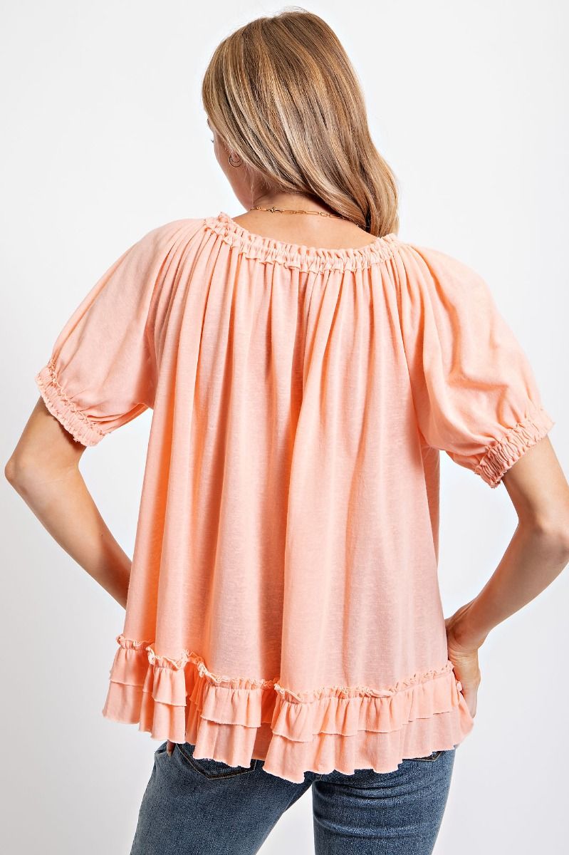 Babydoll Charm Ruffle Top