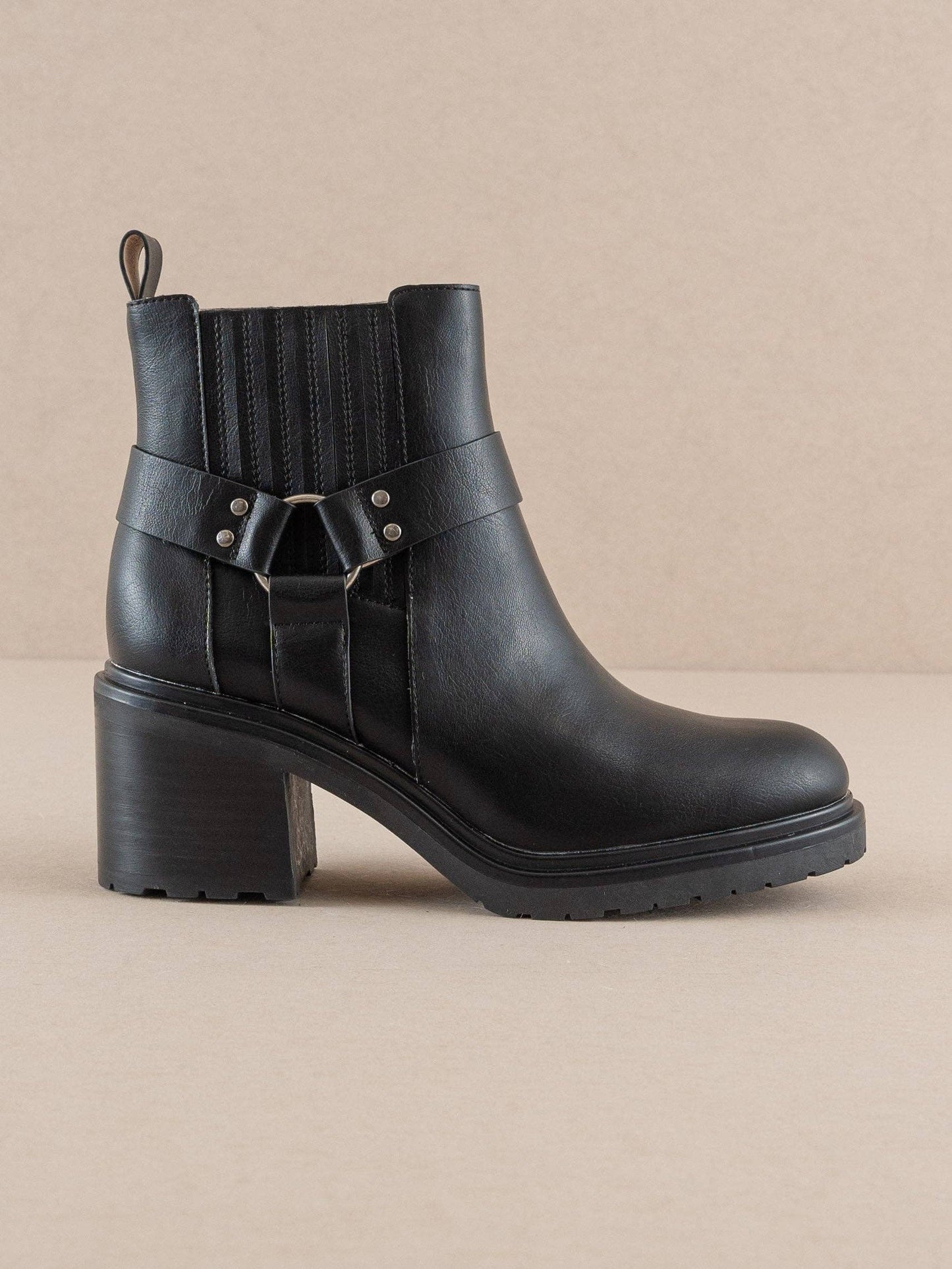 The Jayden Motorcycle Bootie | Black Motorcycle Bootie