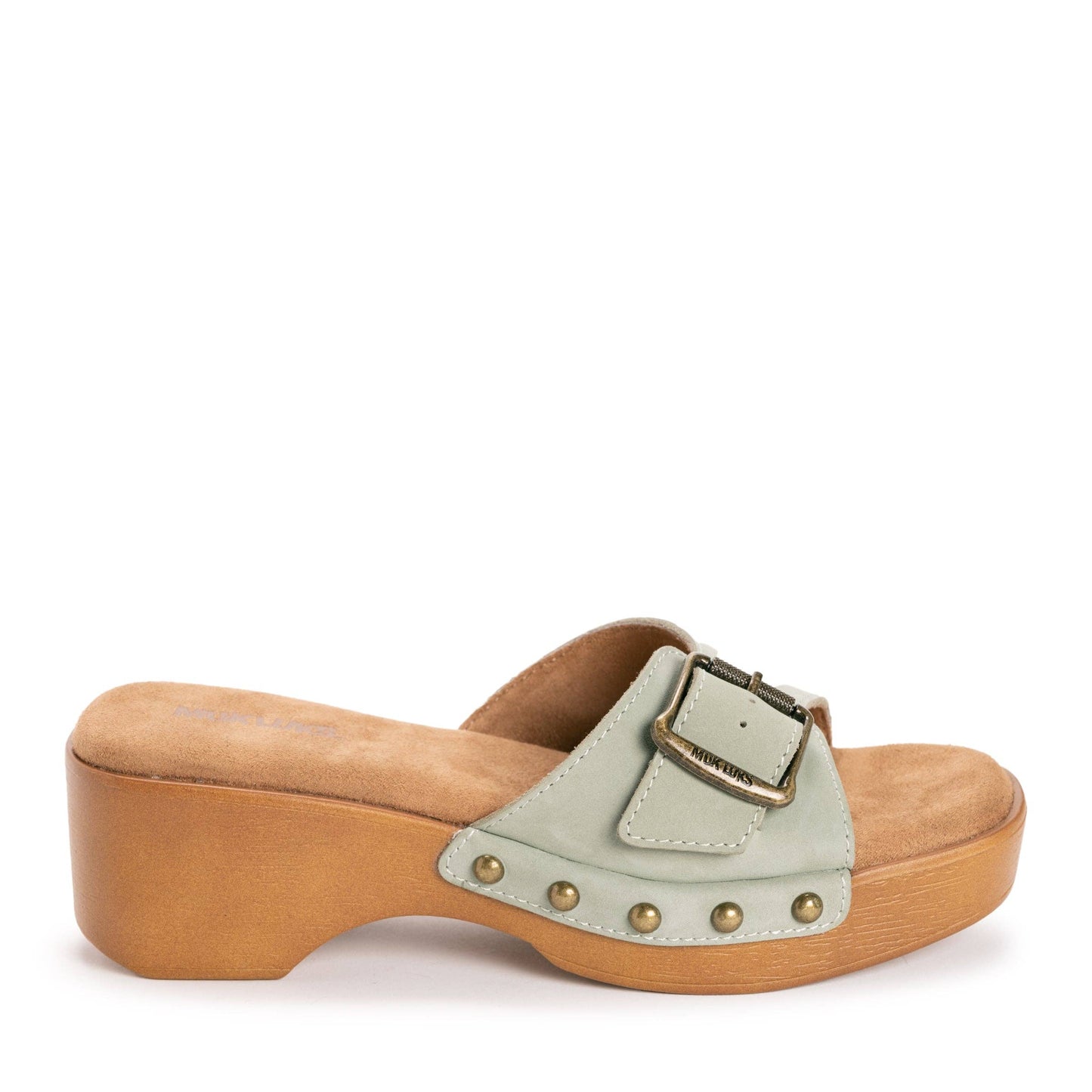 Muk Luks Women's Cora Sandal: Sage Nubuck
