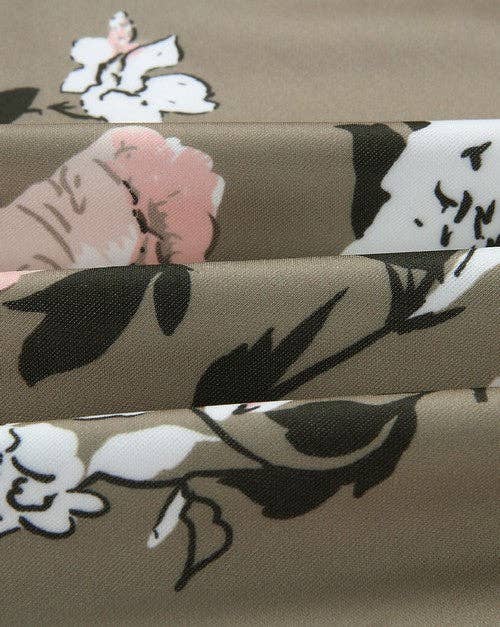 Floral Printed Zip Up  Bomber Jacket