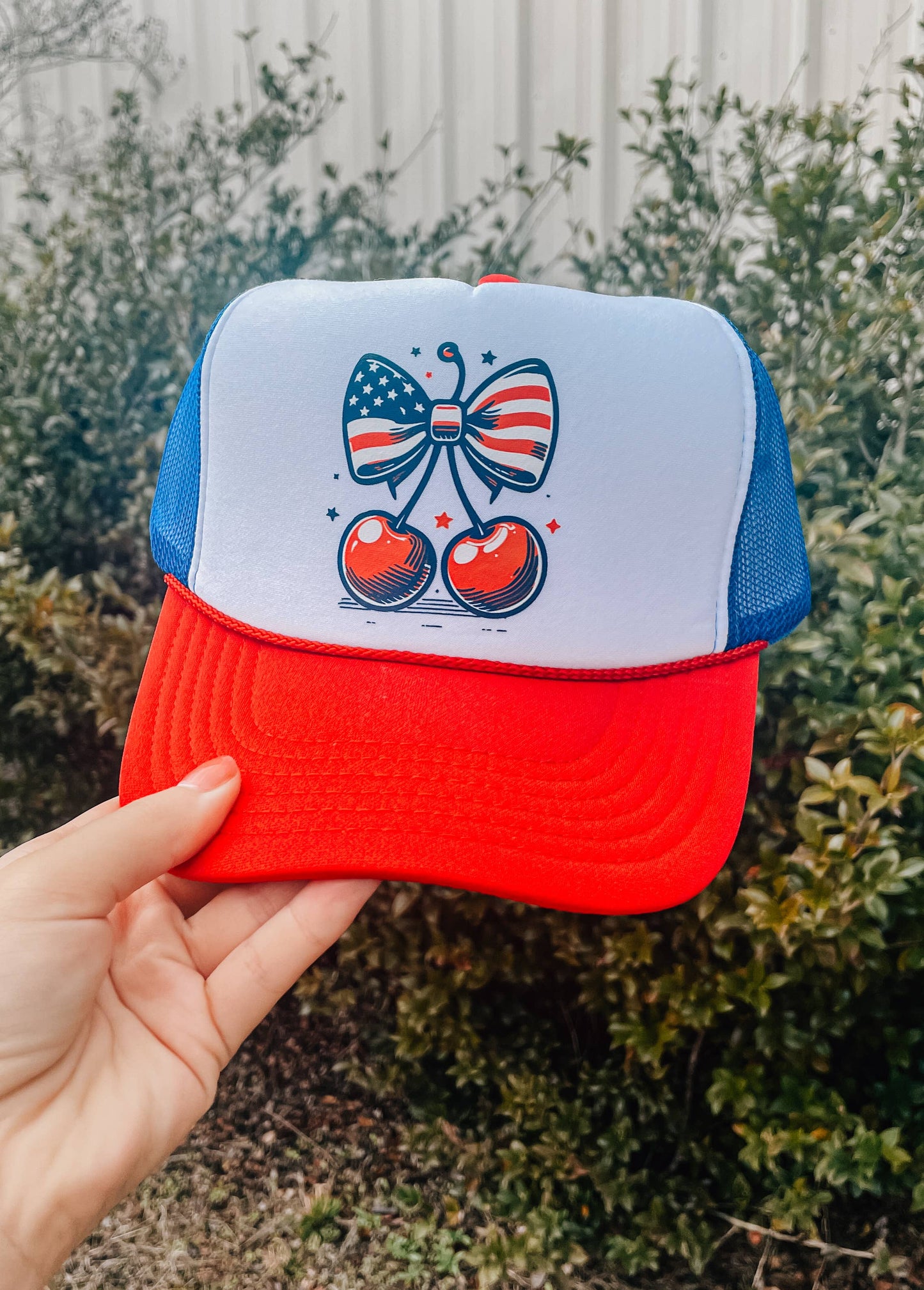 Cherry Bow Trucker Hat