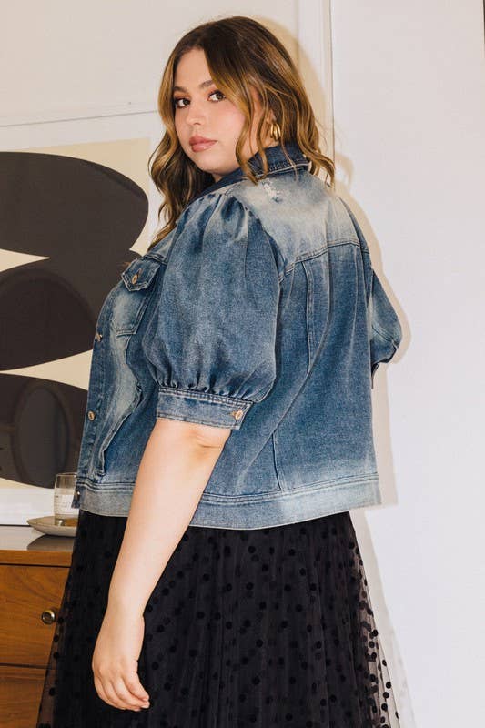Genevieve Denim Jacket | Plus Size