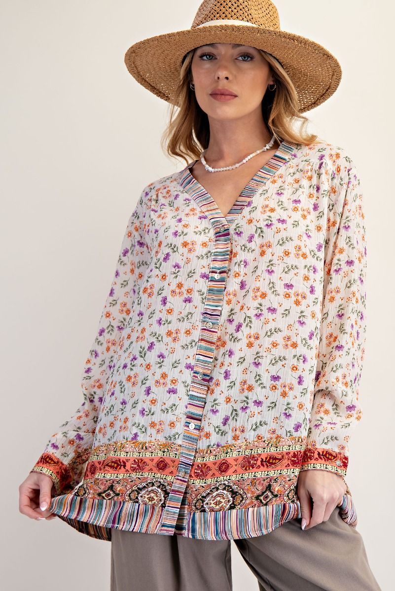 Callie Button up Top