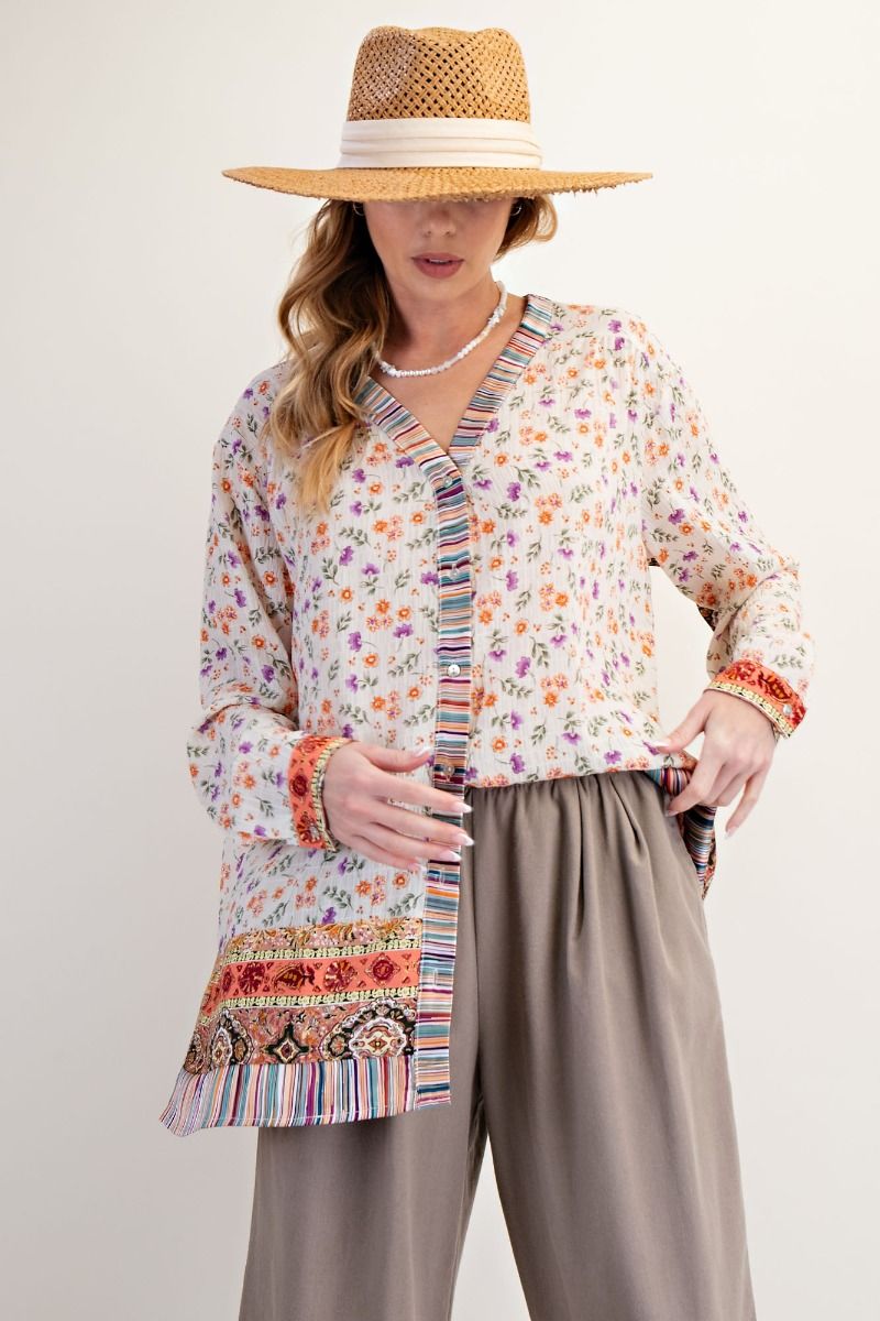 Callie Button up Top