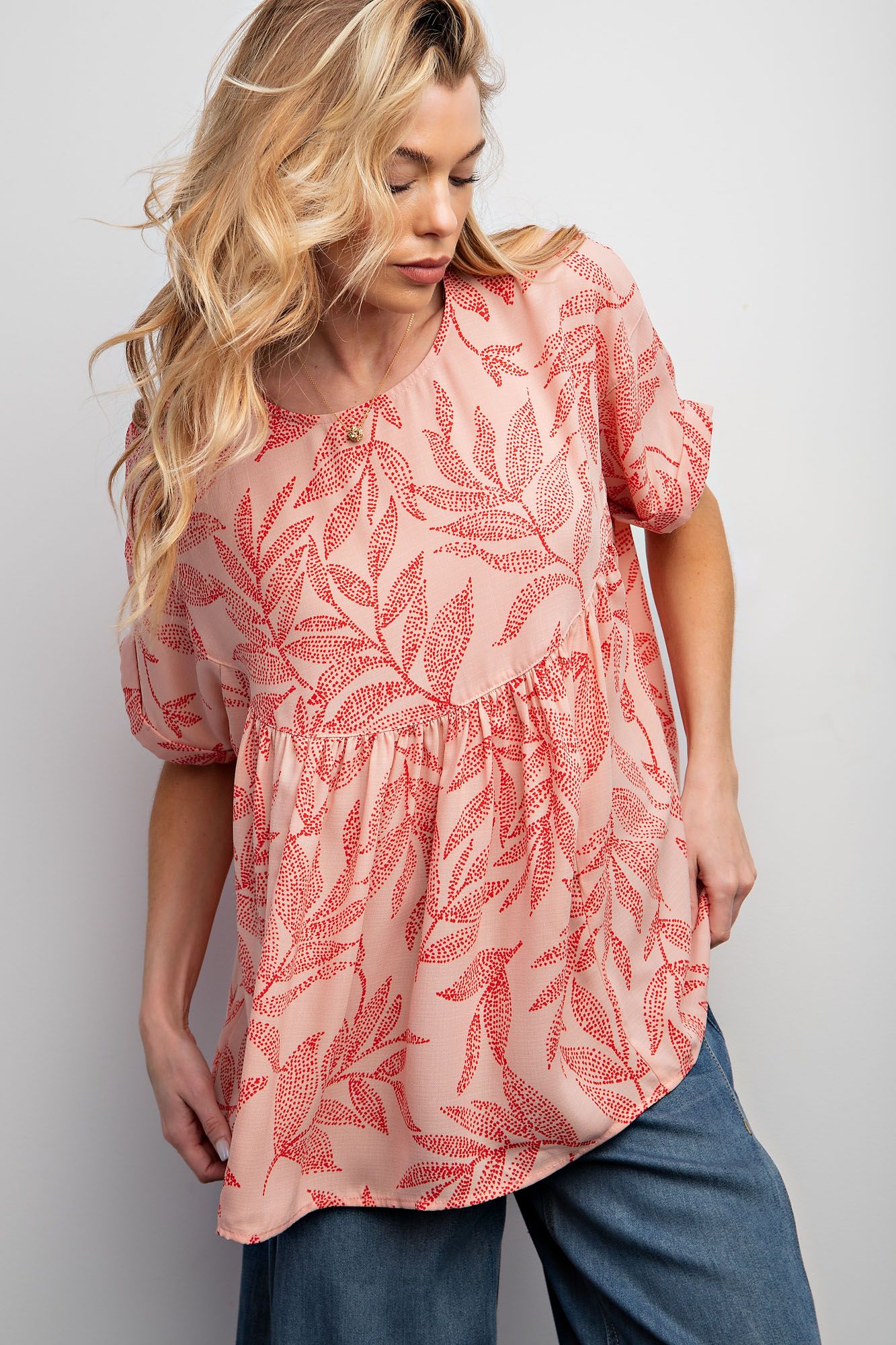 Laura Linen Babydoll Tunic