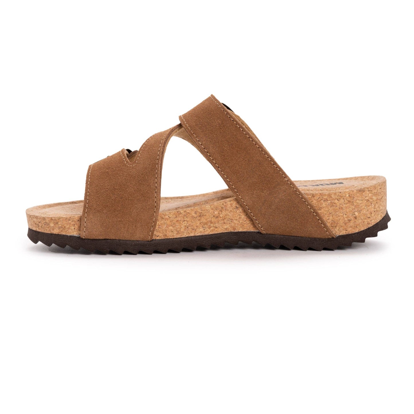 Muk Luks Women's Poppy Sandal: Cognac Suede
