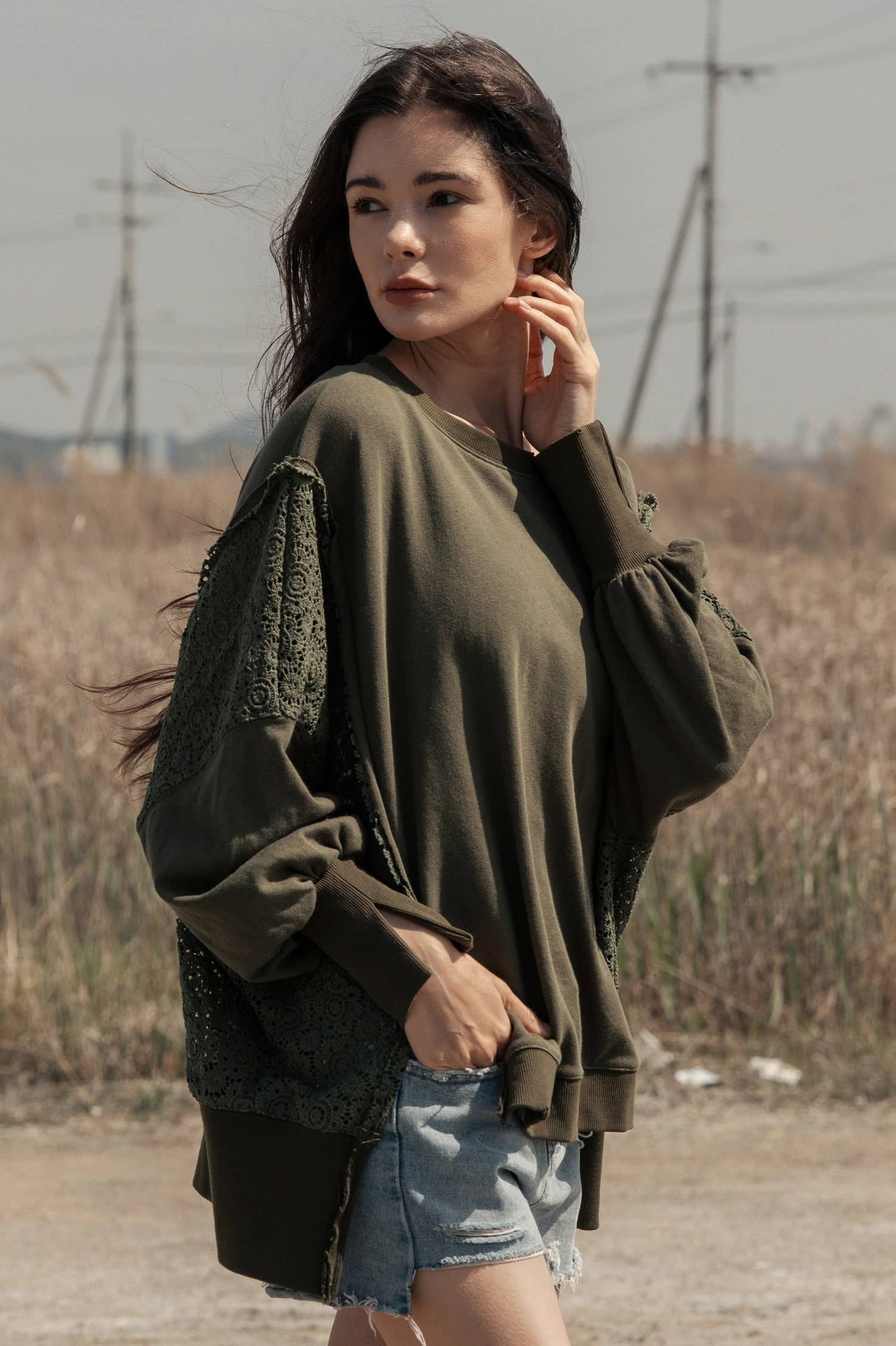 Delaney Lace Knit Top
