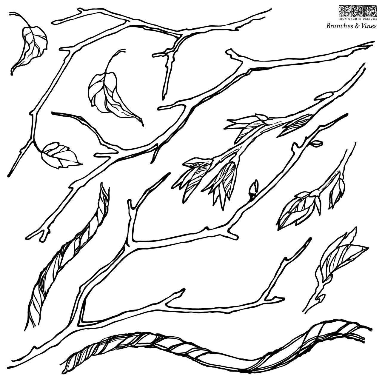 IOD Branches & Vines Stamp