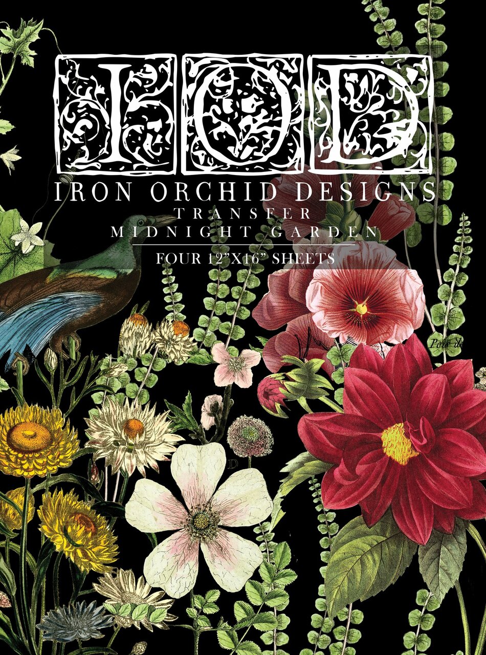 IOD Midnight Garden DecorTransfer Pad