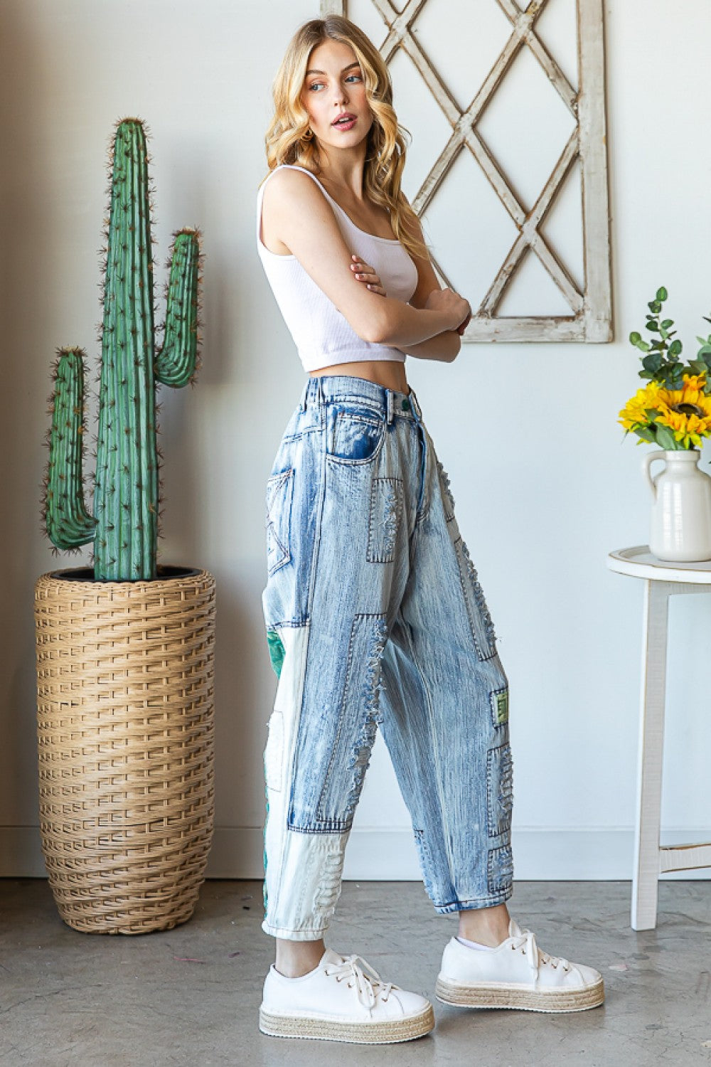 Urban Edge Patchwork Jeans