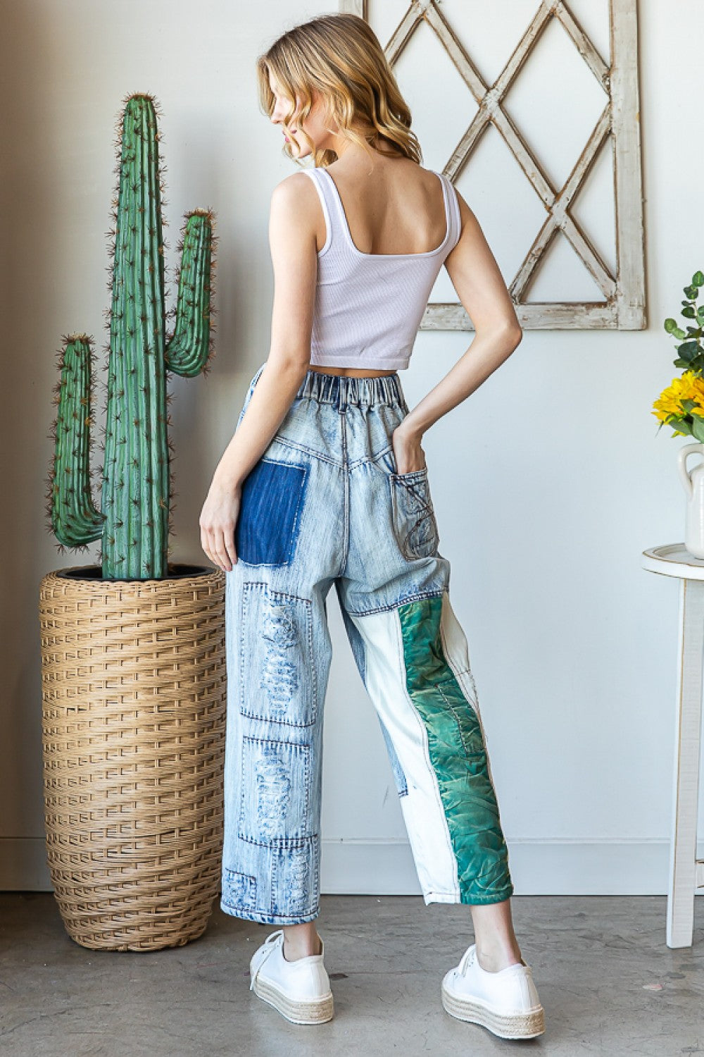 Urban Edge Patchwork Jeans