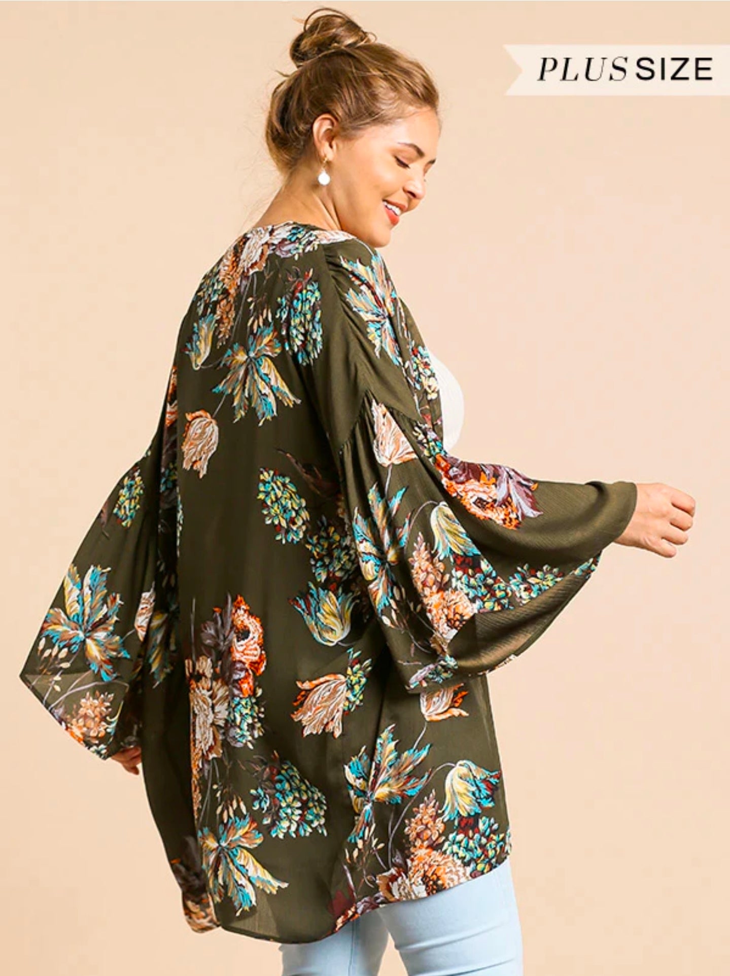 JR-Umgee Floral Kimono | XL/1X