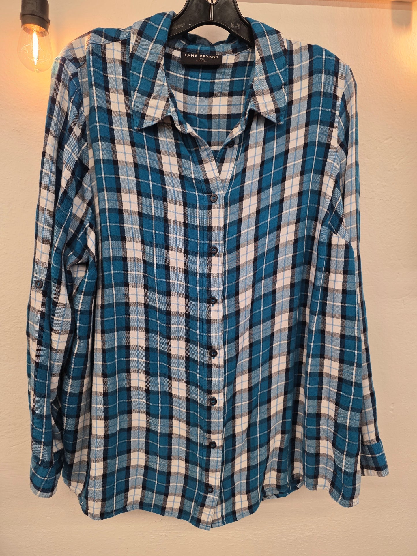 JR - Lane Bryant Plaid Top | 18/20