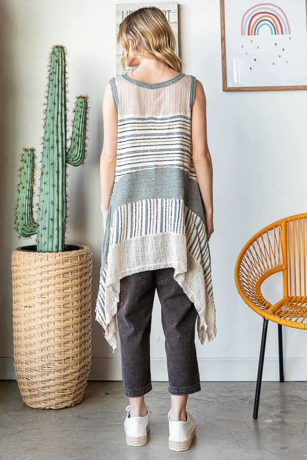 Seaside Serenade Tank | Gray Blue