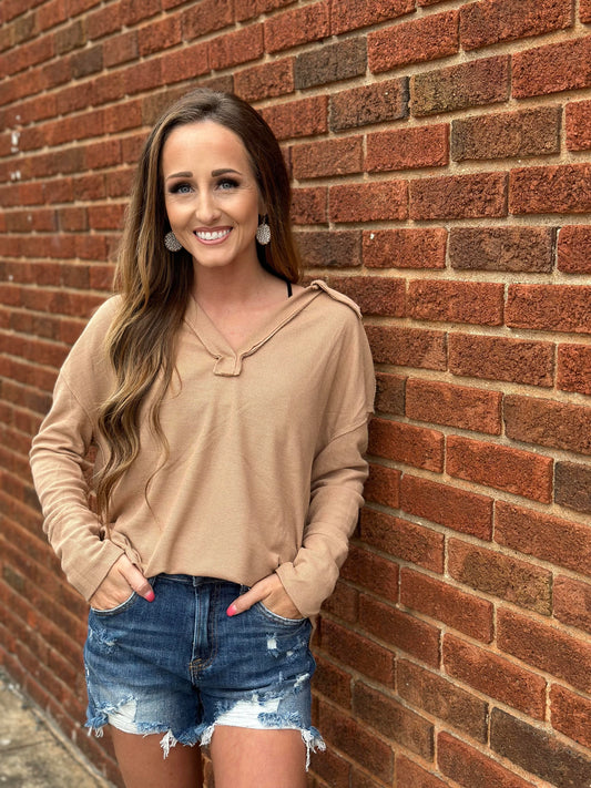 Flirting with Fashion Waffle Knit Top