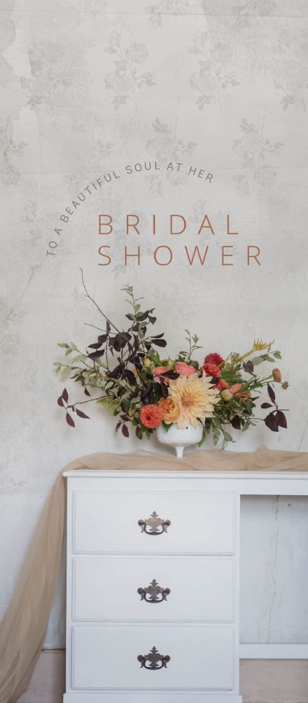 Bridal Shower Greeting Card - 4x9 Card