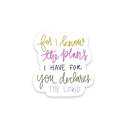 Sticker For I Know the Plans