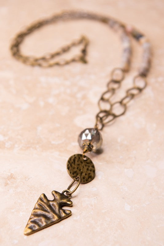 Ruth Necklace Bamboo Agate