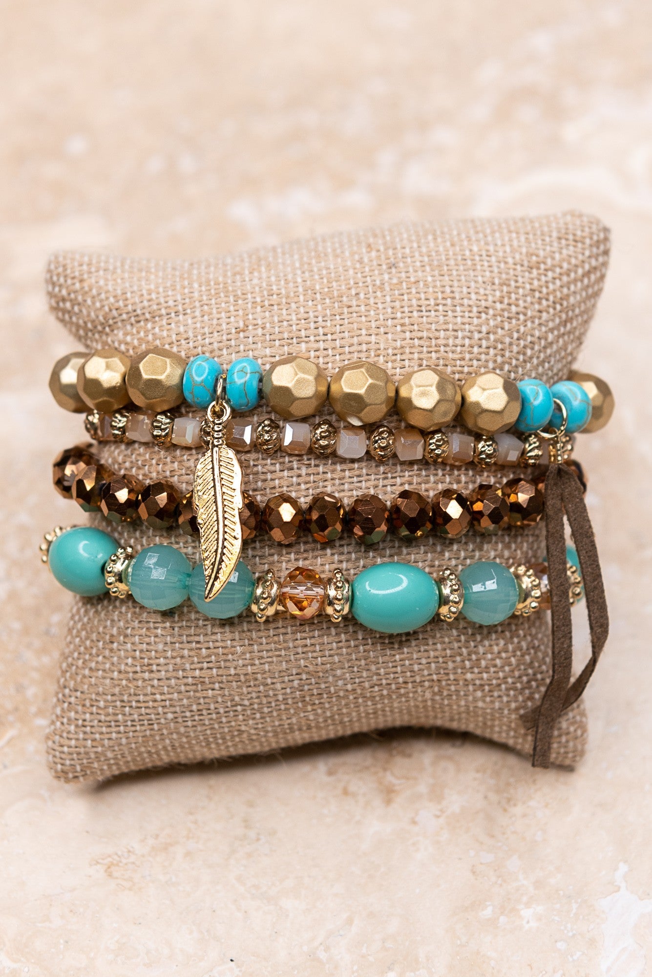 Carmen Bracelet Set Turquoise