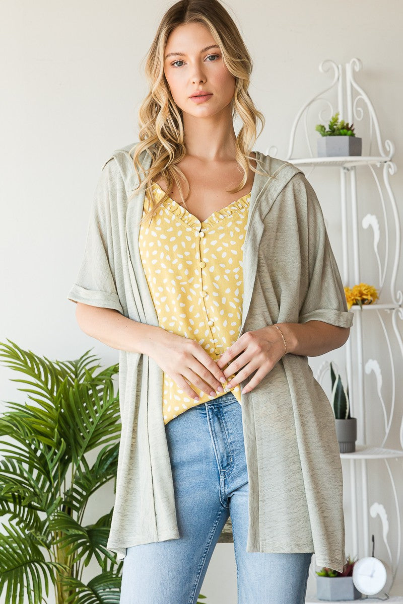 Only Good Days Cardigan Sage