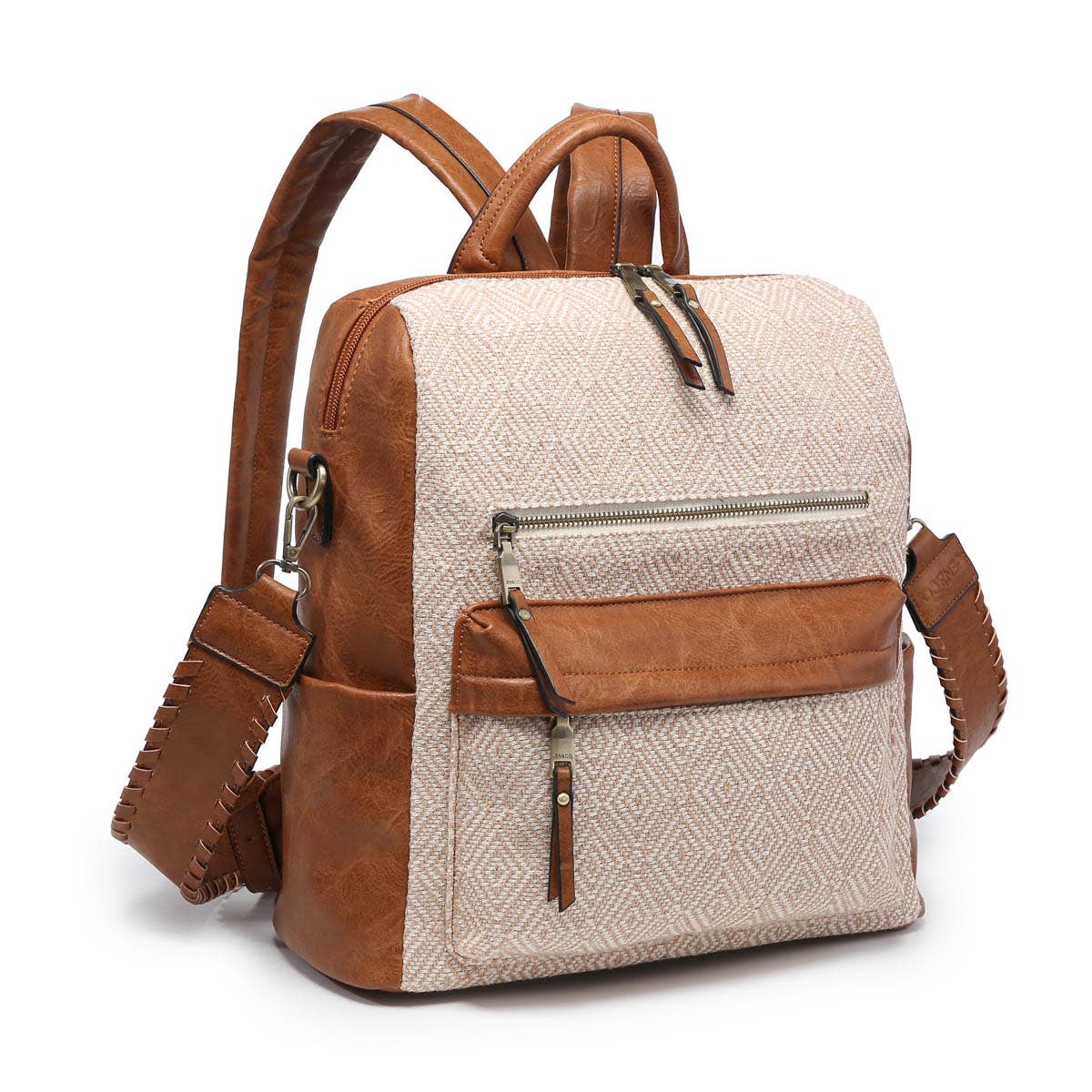 Jen & Co. Amelia Diamond Print Convertible Backpack