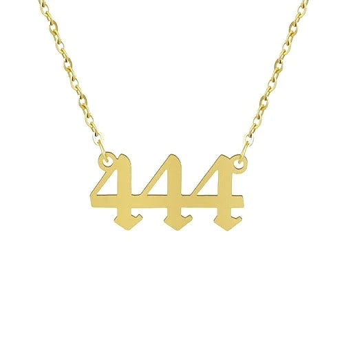 Gold Angel Number Necklaces