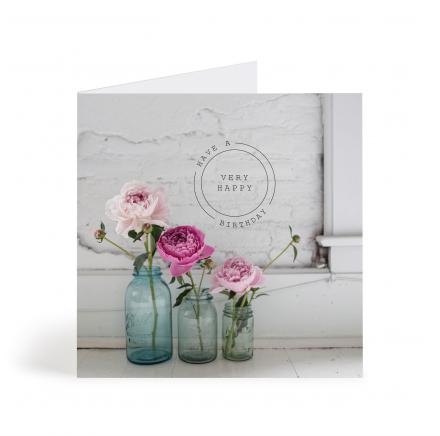 Blue Jars - 6X6 Card