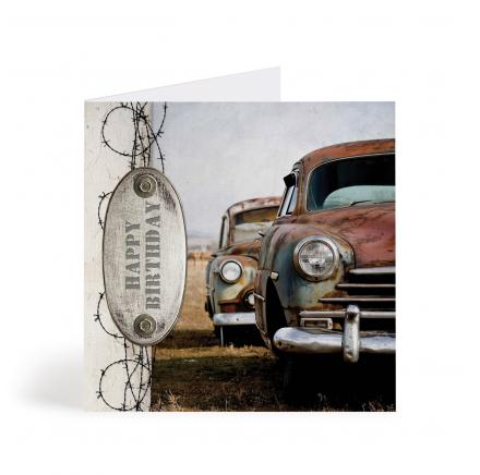 Old Cars & Metal - 6X6 Card