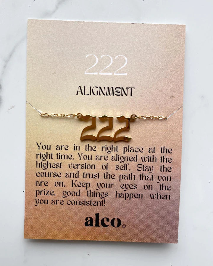 Gold Angel Number Necklaces