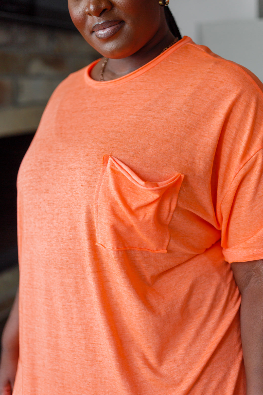 Emersion Oversized Raw Edge Tee